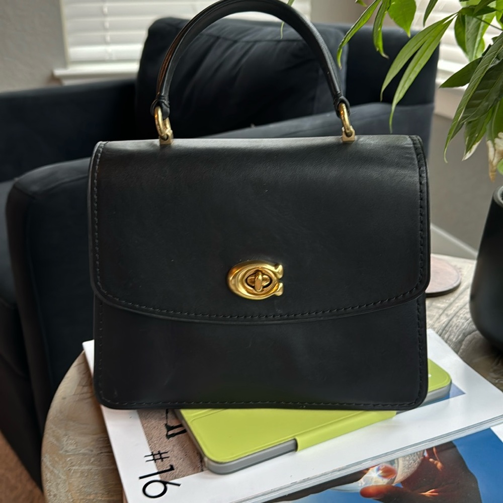 Authentic Coach Parker leather bag